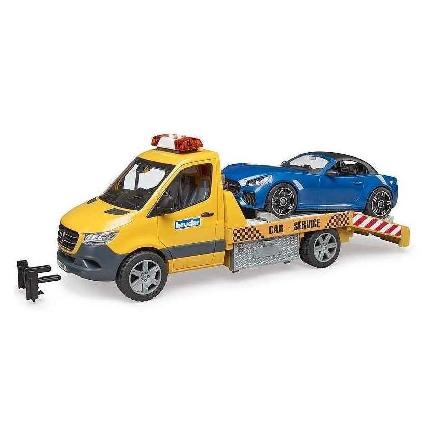 BRUDER MB Sprinter car transporter with roadster, 02675 – 2