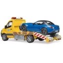 BRUDER MB Sprinter car transporter with roadster, 02675