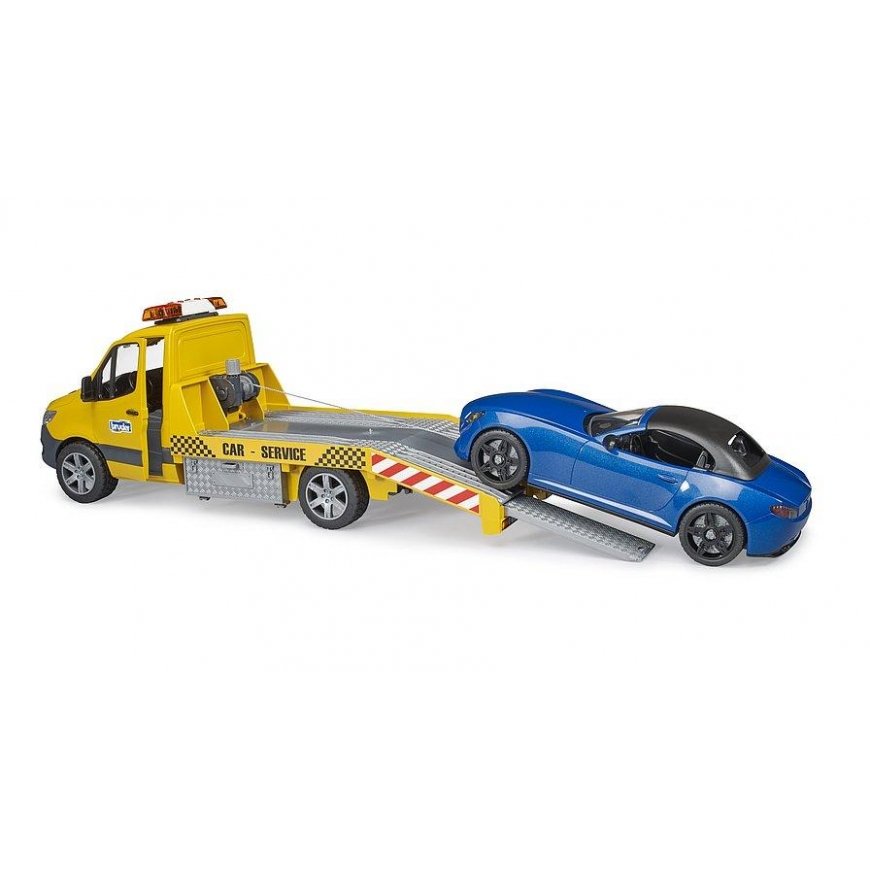 BRUDER MB Sprinter car transporter with roadster, 02675 – 6