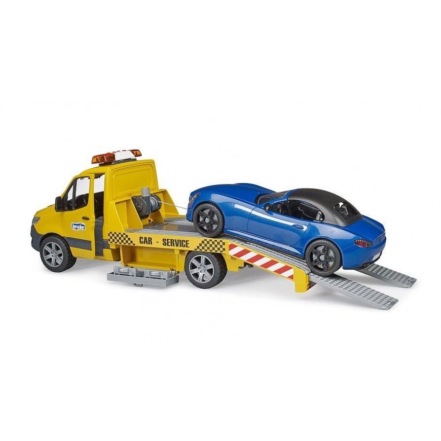 BRUDER MB Sprinter car transporter with roadster, 02675 – 7