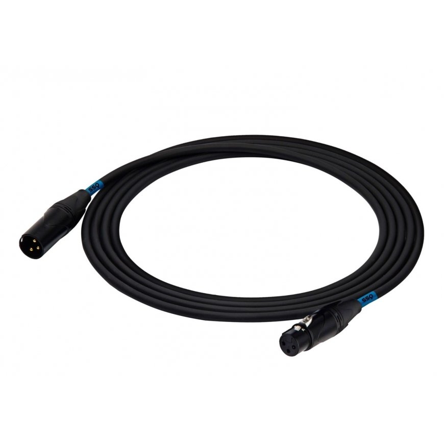 SSQ DMX5 SS-1841 kaabel XLR isane - XLR emane 5 m Must – 2