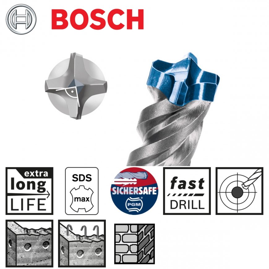 Bosch SDS-max-8X drill 25 x 200 x 320 mm