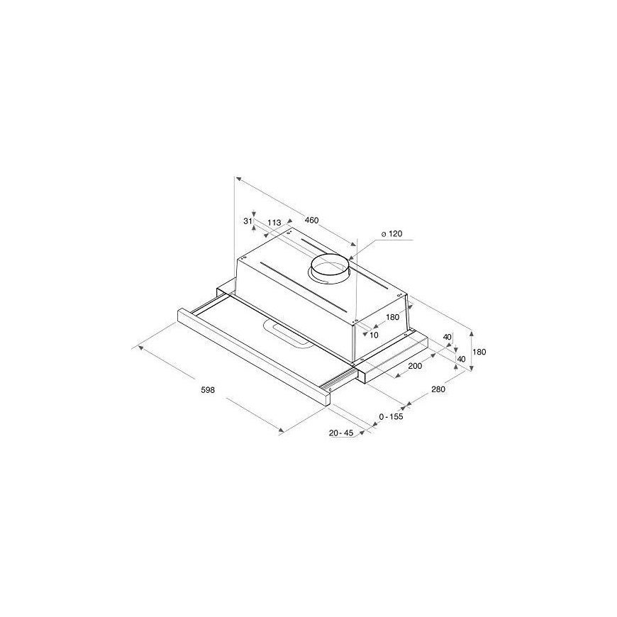 Cooker hood telescopic Whirlpool AKR 6390/1 IX (371 m3/h, 599mm, silver color) – 8