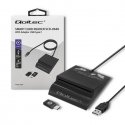 Qoltec 50636 Intelligent Smart ID chip card reader SCR-0636 | USB type C Qoltec 50636 Intelligent Smart ID chip card reader SCR-0636 | USB type C