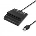 QOLTEC 50636 Intelligent Smart ID chip card reader SCR0636 USB type C