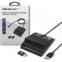 Qoltec 50636 Intelligent Smart ID chip card reader SCR-0636 | USB type C Qoltec 50636 Intelligent Smart ID chip card reader SCR-0636 | USB type C