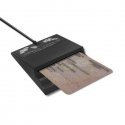 QOLTEC 50636 Intelligent Smart ID chip card reader SCR0636 USB type C