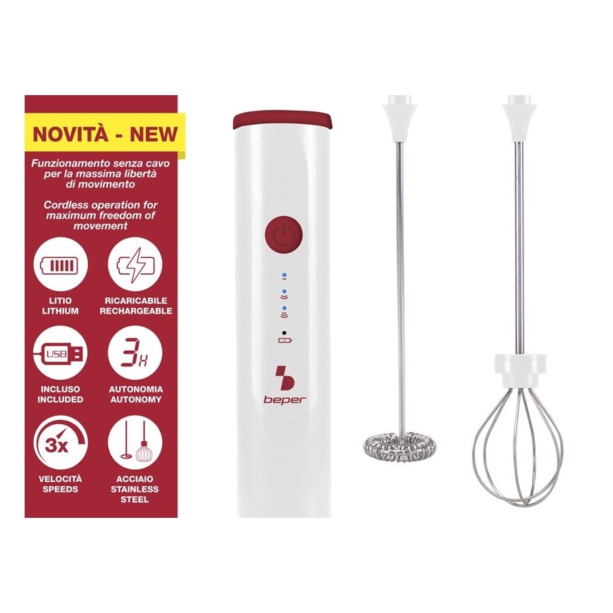 Milk frother BEPER with USB charger P102SBA008 – 3
