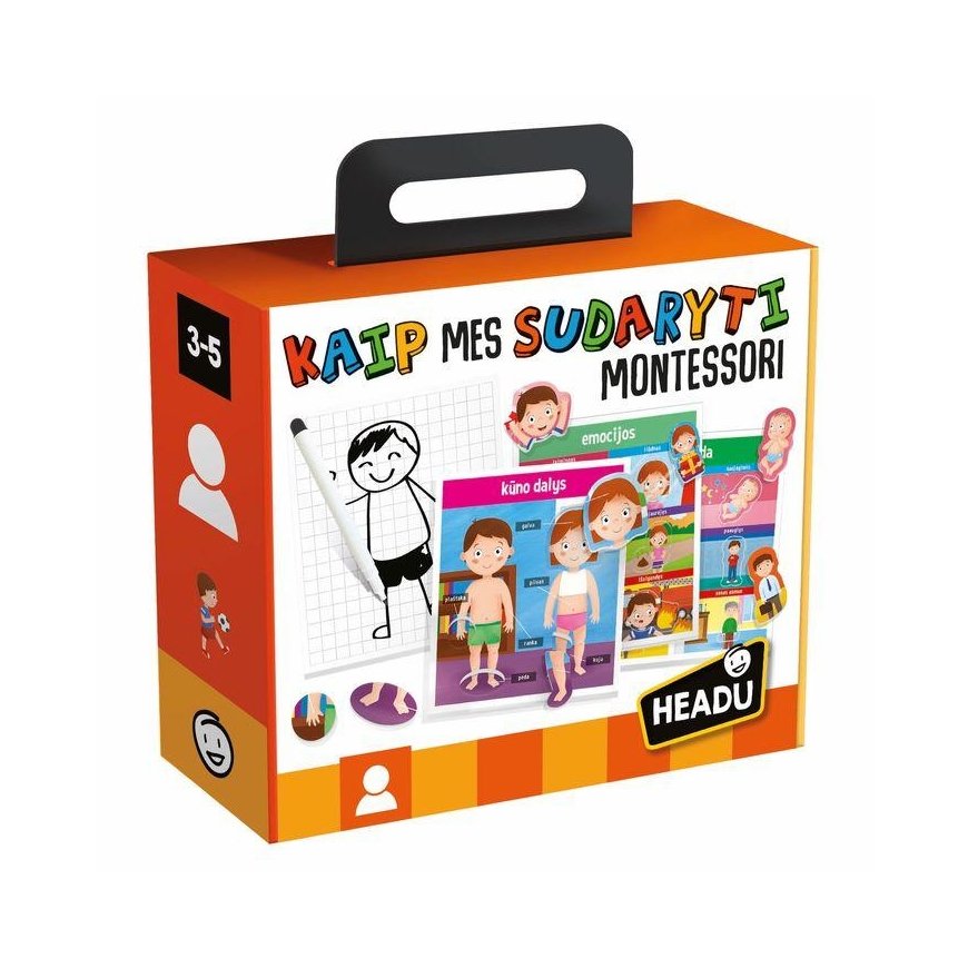 HEADU Montessori game "How we make", in Lithuanian. – 4