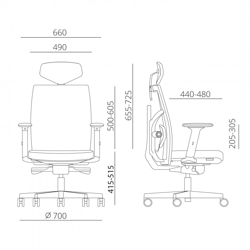 Task chair TUNE grey – 5
