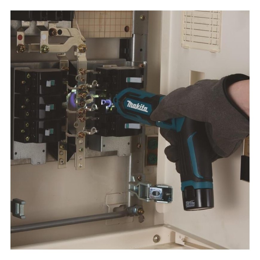 Makita TD022DSJ Cordless impact driver 7.2 V 2x1.5 Ah Li-ion 25 Nm 1/4" LED 0-2300rpm, MAKPACK – 2