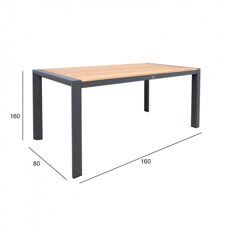 Laud TAMPERE 160x80xH75cm, tiik – 6