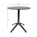 Galds BEIDA ar akmens virsmu D70xH72cm