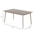 Table NORWAY 147x90xH73cm, beige Table NORWAY 147x90xH73cm, beige