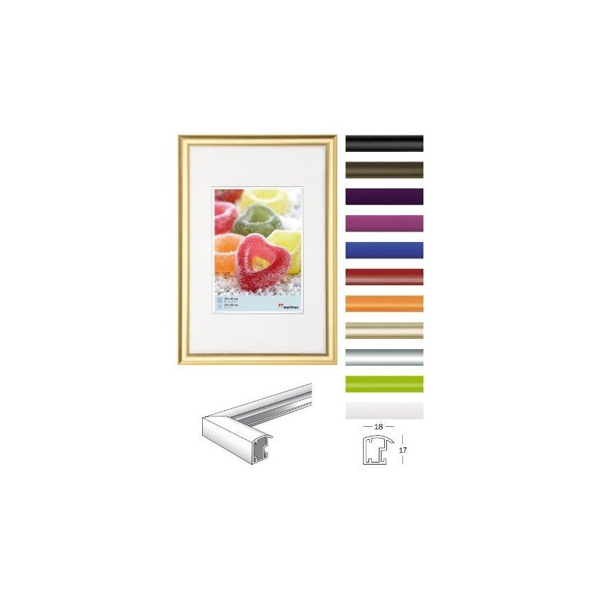 Photo frame walther design KP045G Trendstyle 30x45cm golden – 3