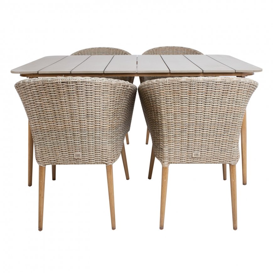 Aiamööbli komplekt NORWAY laud, 4 tooli – 3