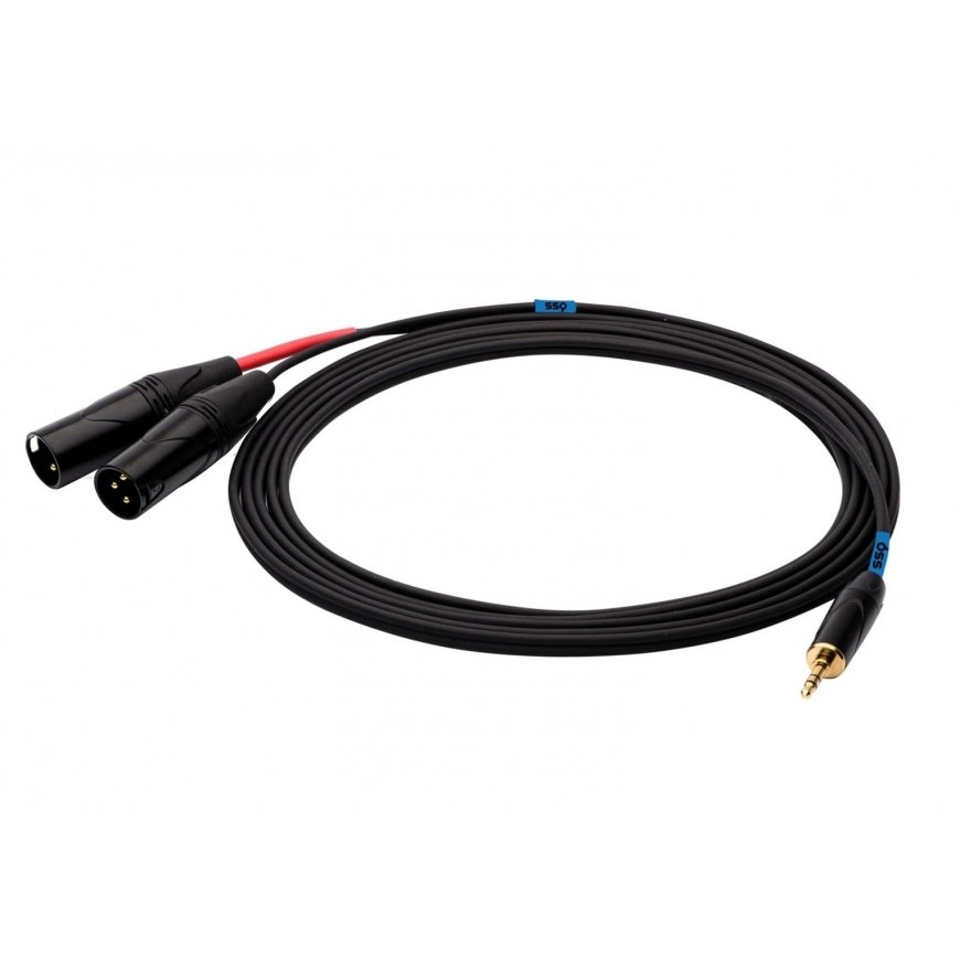 SSQ MIXLR1 SS-1816 Cable Jack Stereo 3,5 mm - 2x XLR 1 m Juodas – 2