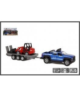 Lean Cars Hipo Auto metalas su priekaba 30cm dėžėje (510207)