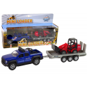 Lean Cars Hipo Auto metalas su priekaba 30cm dėžėje (510207) Lean Cars Hipo Auto metalas su priekaba 30cm dėžėje (510207)