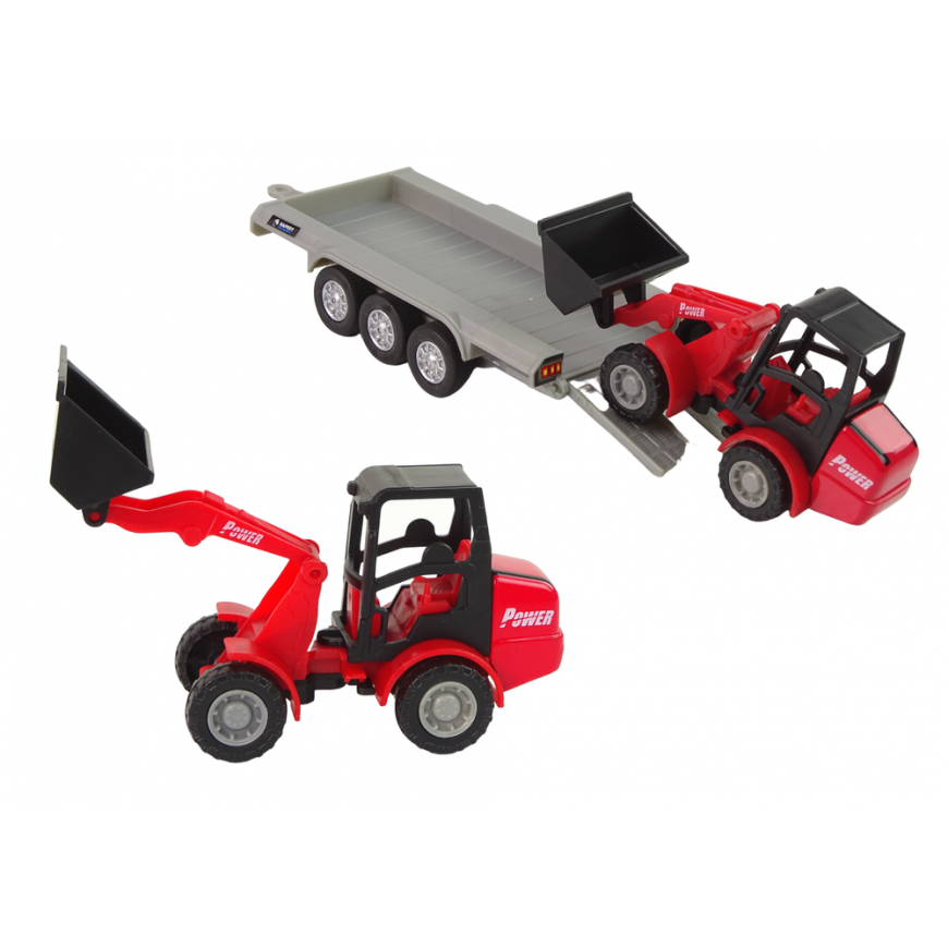 Lean Cars Hipo Auto metalas su priekaba 30cm dėžėje (510207) – 3