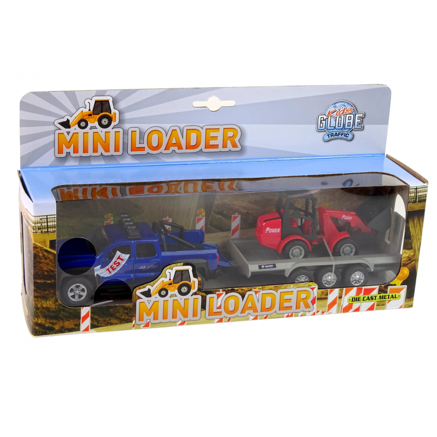 Lean Cars Hipo Auto metal with trailer in a 30cm box (510207) – 5