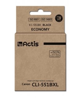 Actis KC-551Bk ink (replacement for Canon CLI-551Bk Standard 12 ml black (with chip)