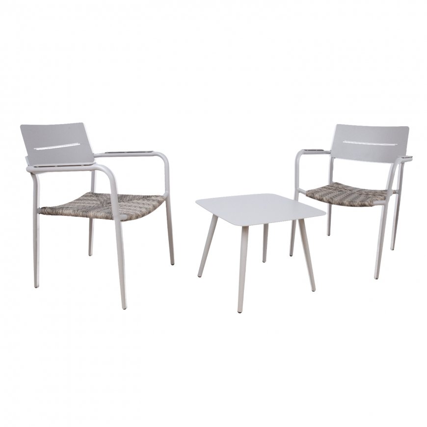 Rõdukomplekt COCORA laud, 2 tooli, taupe – 2