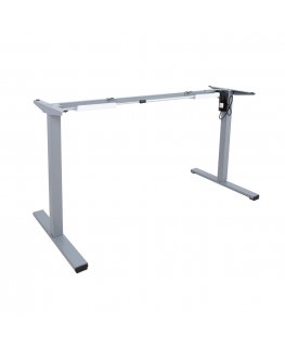 Table leg ERGO OPTIMAL with 1 motor, silver grey