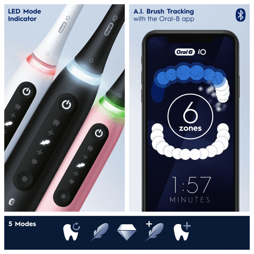 Braun iOG5.1B6.2DK Oral-B iO5 Electric Toothbrush Matt Black – 7