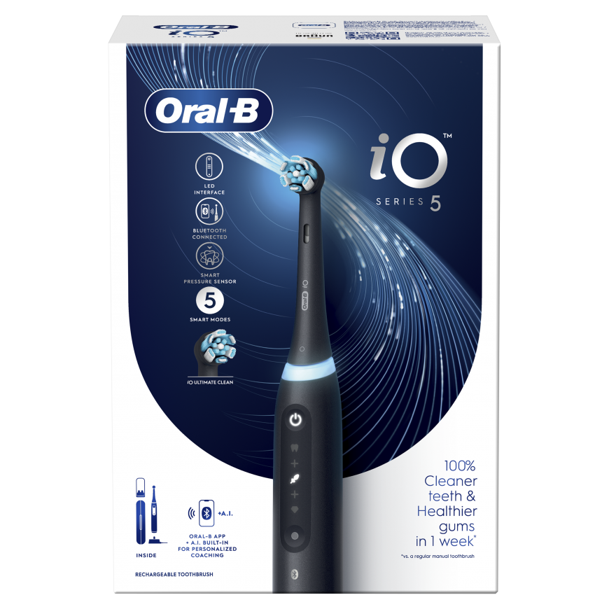 Braun iOG5.1B6.2DK Oral-B iO5 Electric Toothbrush Matt Black – 9