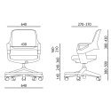 Children's chair ROOKEE dark red