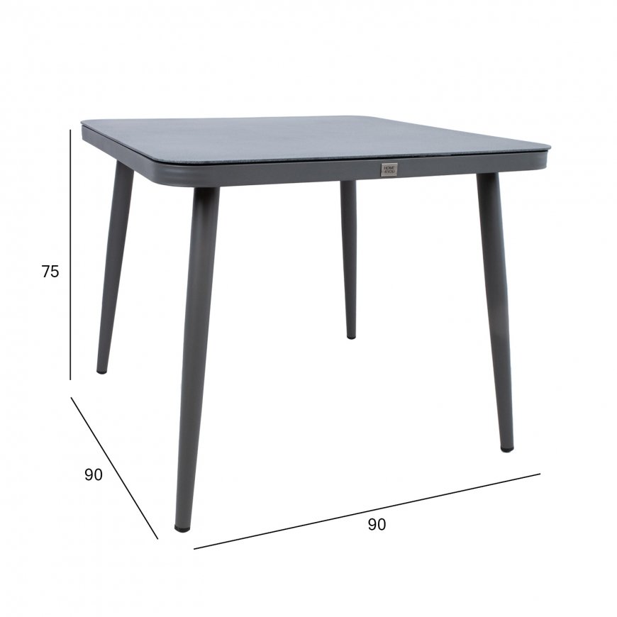 Table ANDROS 90x90xH75cm, grey – 5