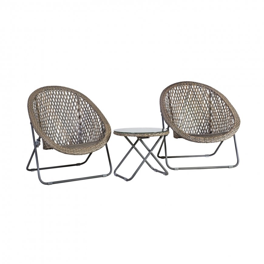Garden furniture set TURKU side table, 2 chairs