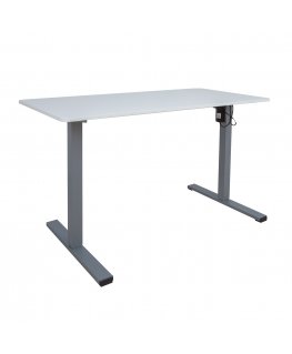 Desk ERGO OPTIMAL with 1 motor 120x60cm, white/grey