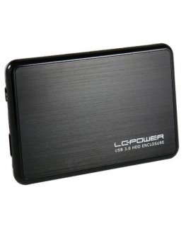 LC-Power LC-25BUB3 storage drive enclosure Aluminium, Black 2.5"