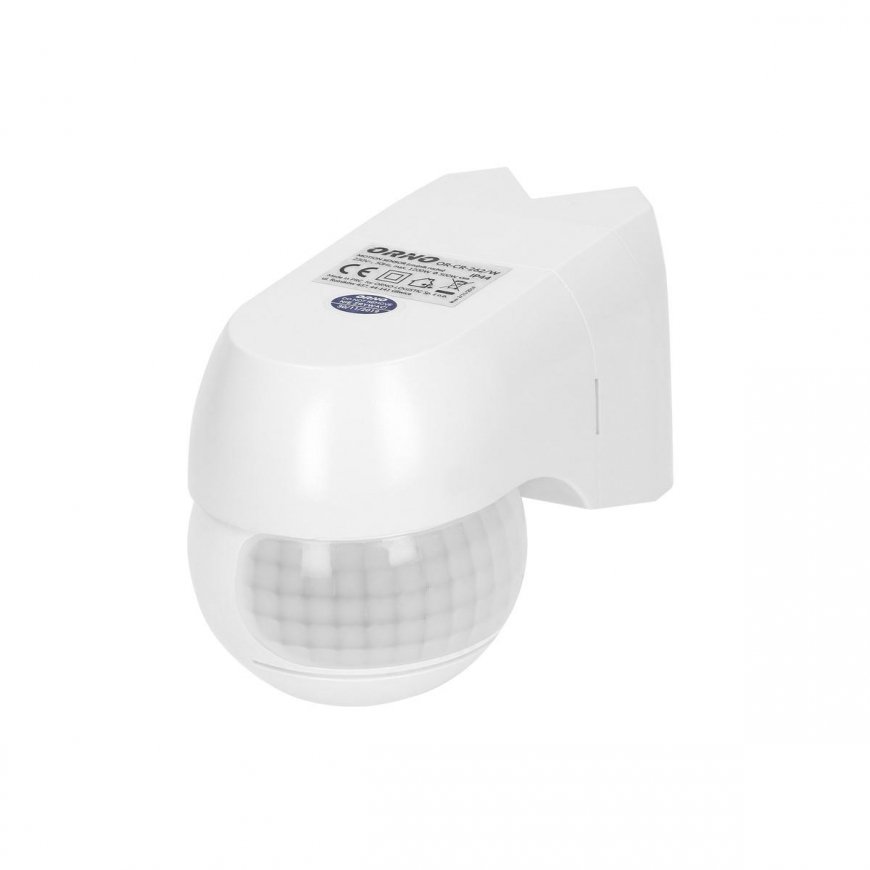Orno's 220th motion sensor. 1200W, IP44, 3 mounting options, white – 4
