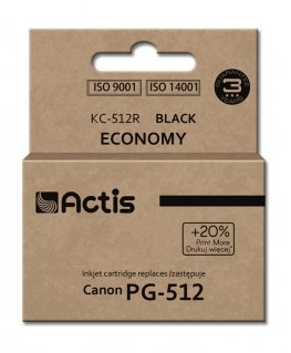 Actis KC-512R tintes kārtridžs 1 pcs Saderība Standarta produktivitāte Melns