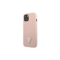 Guess GUHCP13SPSATLP iPhone 13 mini 5.4 inch Pink/Pink Hard Case SaffianoTriangle Logo Guess GUHCP13SPSATLP iPhone 13 mini 5.4 inch Pink/Pink Hard Case SaffianoTriangle Logo