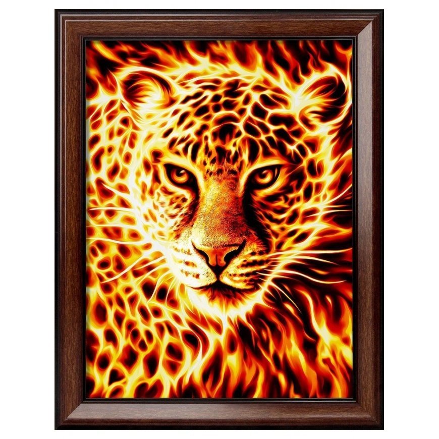 Beldizart Fire leopard 30x40 cm AZ-1849