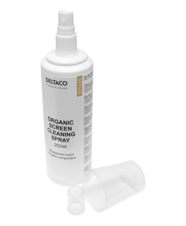 Organic cleaning liquid for screens DELTACO OFFICE 250ml, non-alcoholic and biodegradable, peppermint scent / CK1031