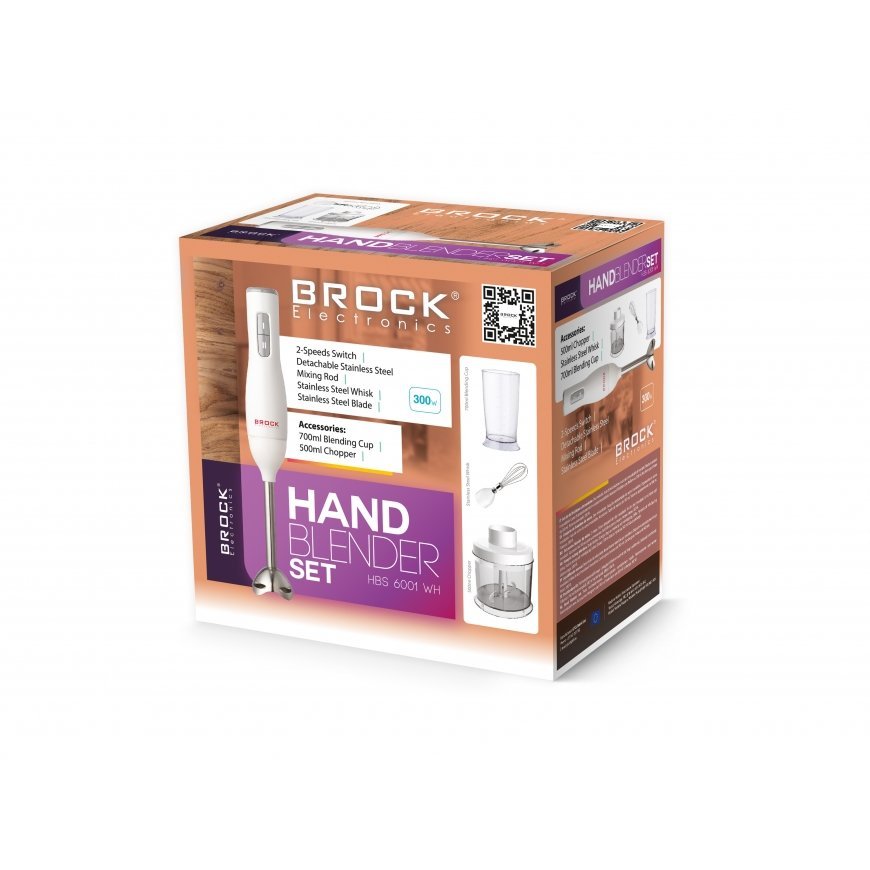 BROCK käsimikserikomplekt HBS 6001 WH – 4