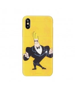 Cartoon Network Johnny Bravo Silicone Case for Apple iPhone 5 / 5S / SE Smoking