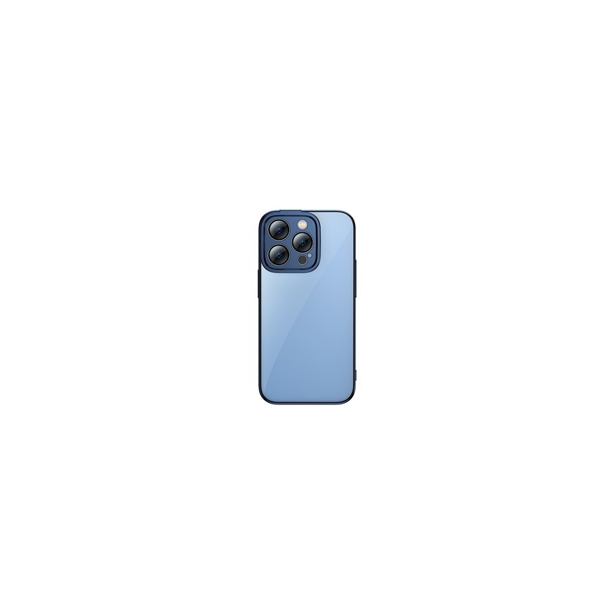 Baseus Glitter Transparent Case and Tempered Glass set for iPhone 14 Pro Max (blue) – 2