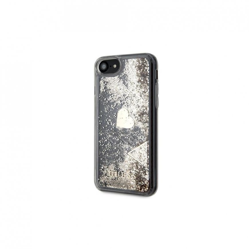 Guess GUOHCI8GLHFLGO iPhone 7/8/SE 2020 / SE 2022 aukso/aukso kietas dėklas Glitter Charms – 3
