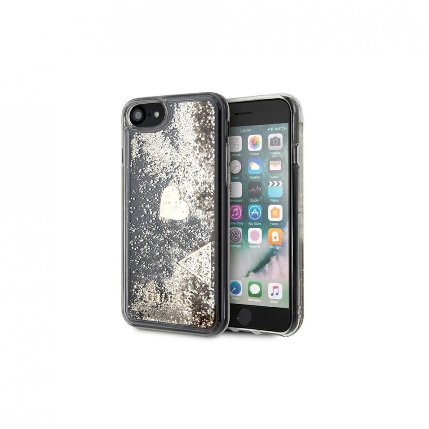 Guess GUOHCI8GLHFLGO iPhone 7/8/SE 2020 / SE 2022 Gold/Gold Hard Case Glitter Charms – 4
