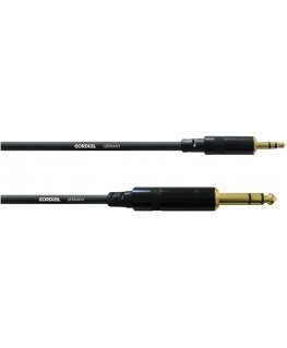 Cordial 3,5 mm stereo uros - 6,3 mm stereo uros -audiokaapeli, 1,5 m