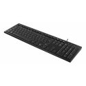 Keyboard DELTACO LT, USB, black / TB-626-LT Keyboard DELTACO LT, USB, black / TB-626-LT