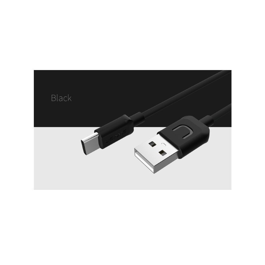 Usams US-SJ099 U-Turn Прочный TPE Универсальный Type-C на USB 1m Кабель Данных и Быстрого 2A Заряда – 3