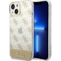 Dėklas Guess GUHCP14MHG4MHG iPhone 14 Plus 6,7 colio aukso / aukso kieto dėklo 4G šablono scenarijus Dėklas Guess GUHCP14MHG4MHG iPhone 14 Plus 6,7 colio aukso / aukso kieto dėklo 4G šablono scenarijus