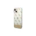 Case Guess GUHCP14MHG4MHG iPhone 14 Plus 6.7 inch Gold / Gold Hard Case 4G Pattern Script Case Guess GUHCP14MHG4MHG iPhone 14 Plus 6.7 inch Gold / Gold Hard Case 4G Pattern Script